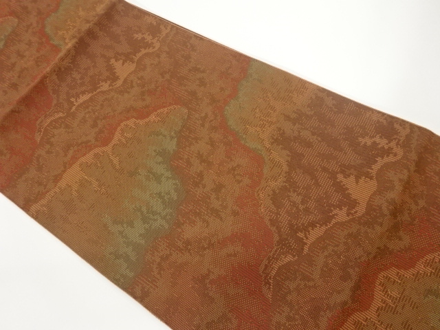 JAPANESE KIMONO / VINTAGE NAGOYA OBI / CHIKUZEN HAKATA / WOVEN MOUNTAINS